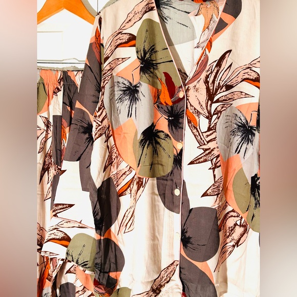 Hand Crafted Floral Pajama Set - Multicolor - Picture 3 of 5